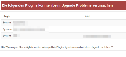 Installationsprüfung Joomla3 -> Joomla4 - noch was zum prüfen...